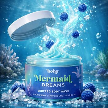 Handmade Mermaid Dreams Vegan Whipped Body Wash, 2 of 5