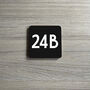 Stylish Small Square House Number, thumbnail 3 of 9