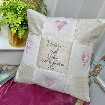 Silk Wedding Cushion, 4 of 9