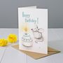 Happy Birthday Mouse With A Cake Greeting Card, thumbnail 1 of 2