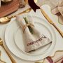 Personalised Natural Traditional Christmas Napkin, thumbnail 1 of 3