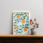 Orange Art Print, Citrus Prints, Fruit Art, thumbnail 2 of 7