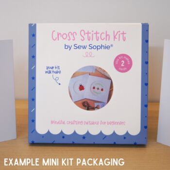 'Bee Happy' Mini Cross Stitch Kit, 3 of 4