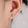 Sterling Silver Celtic Knot Stud Earrings, thumbnail 3 of 11