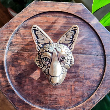 Brass Fox Door Knocker, 4 of 4