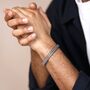 Personalised Men's Black Cord Woven Chain Bracelet, thumbnail 1 of 7