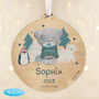 Personalised Winter Explorer Tiny Tatty Teddy Christmas Tree Decoration, thumbnail 3 of 5