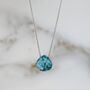 The Nugét Turquoise Birthstone Necklace, Silver, thumbnail 4 of 7