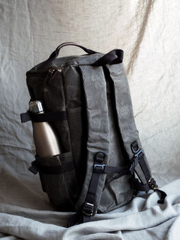Waxed Canvas Camera Backpack/Weekend Hold All, 9 of 12