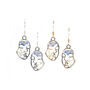 Small Abstract Face Forget Me Not Earrings, thumbnail 2 of 2