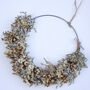 Christmas Dried Floral Wreath With Metal Wire Frame, thumbnail 1 of 3