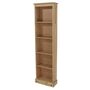 Tall Narrow Corona Design Pine Bookcase, Antique Wax, thumbnail 6 of 6