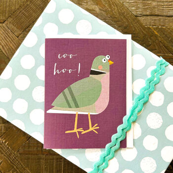 Mini Pigeon Greetings Card, 4 of 5