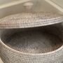 Rattan Round Box With Lid, thumbnail 3 of 3