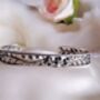 Vintage Rose Open Cuff Silver Plated Bracelet, thumbnail 1 of 3