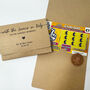 Bespoke Wedding Favour Scratch Card Holder Lotto Ticket Wallet, thumbnail 7 of 10