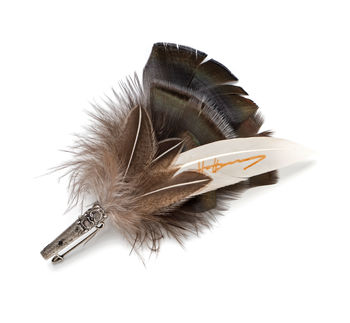 Country Style Feather Corsage Brooch Pins, 8 of 12