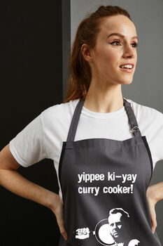 Yippe Ki Yay Curry Cooker! Die Hard Curry Fan Apron, 3 of 3