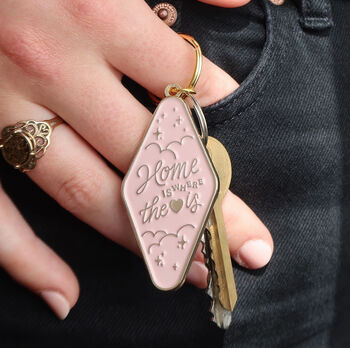 Home Is Where The Heart Is Keyring | Housewarming Gift, 5 of 7