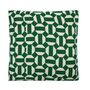 Retro Green Patterned Cushion, thumbnail 2 of 3