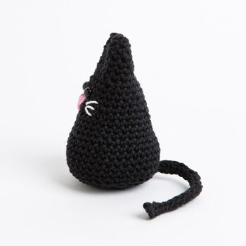 Black Cat Easy Halloween Crochet Kit, 3 of 10