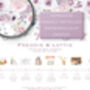 Wedding Order Of The Day Board Lilac And Pink Florals, thumbnail 3 of 10