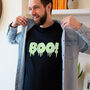 'Boo!' Halloween Men's T Shirt, thumbnail 2 of 6
