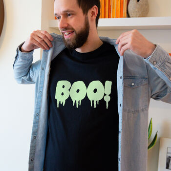 'Boo!' Halloween Men's T Shirt, 2 of 6