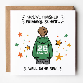 Customisable 2026 School Leavers Card For Boys, 5 of 8
