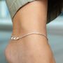 Thin Smooth Rope Chain Payal Anklet, thumbnail 6 of 6