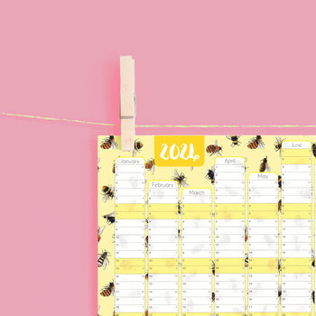 2024 Bees Wall Calendar And Year Planner, 2 of 5