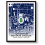 Tottenham Hotspur Stadium Football Gift Art Map A3 Print, thumbnail 1 of 4