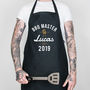 Personalised Father's Day Apron, Bbq Master Design, thumbnail 1 of 3