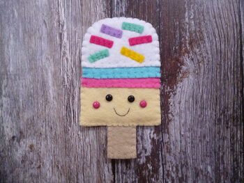 Ice Lolly Felt Decoration Sewing Kit, 2 of 5