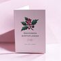 December Birth Flower Holly Card, thumbnail 1 of 2