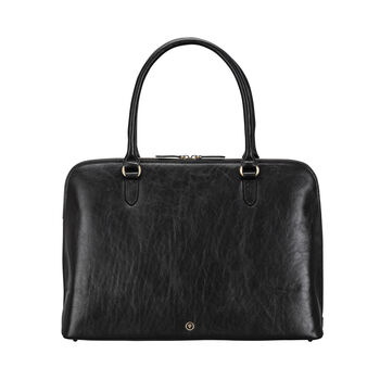 Women's Premium Leather Laptop Handbag 'Fiorella', 2 of 12
