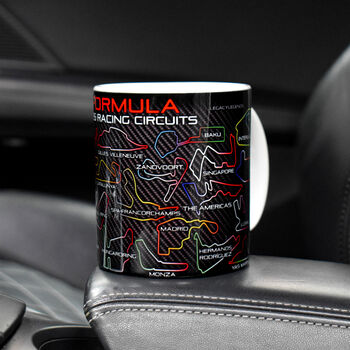 Formula 2025 Racing Circuits Mug Red Edition, 2 of 5