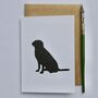 Black Labrador Greeting Card, thumbnail 1 of 3