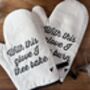 Wedding Oven Mitt Set, thumbnail 1 of 4