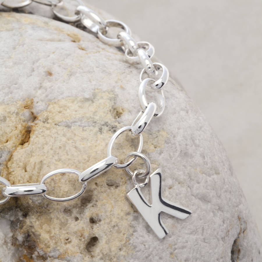 Silver Charm Bracelet By Lime Tree Design