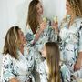 Personalised Women's Floral Print Kimono Dressing Gown, thumbnail 11 of 11