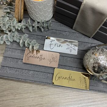 Personalised Christmas Place Setting | Silver, 10 of 12