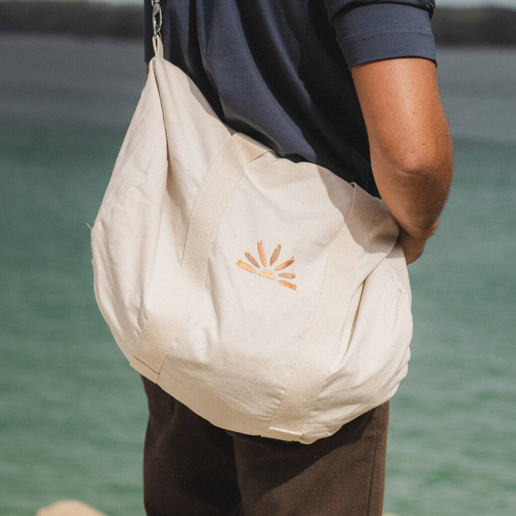 Surfer Sunrise Weekender Duffle Bag By Pineapple Island