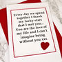 'Lucky Stars' Handmade Anniversary Card, thumbnail 2 of 3