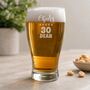 Personalised 30th Birthday Gift Pint Glass, thumbnail 2 of 12