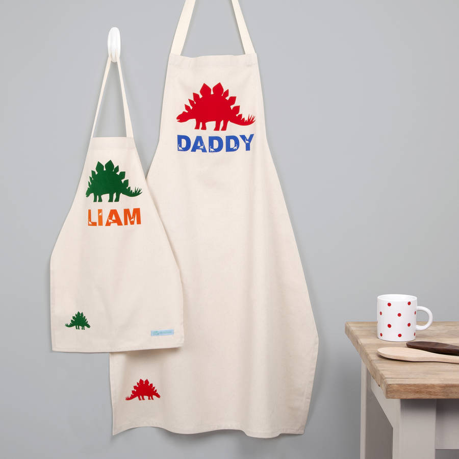 Personalised Apron Set Adult And Child, 1 of 9