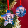Personalised Dog Christmas Winter Wonderland Decoration, thumbnail 10 of 12