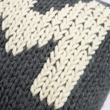 Monogram Cushion Cover Easy Knitting Kit, 3 of 5
