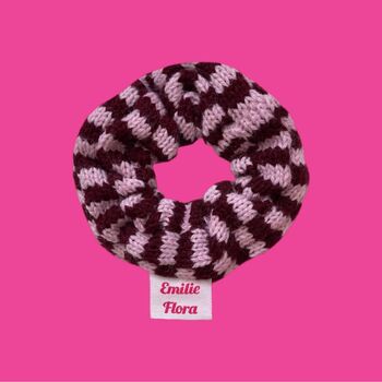 Check Knitted Scrunchie, 6 of 8