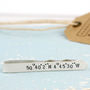 Personalised Tie Clip. Coordinates Tie Bar, thumbnail 4 of 7
